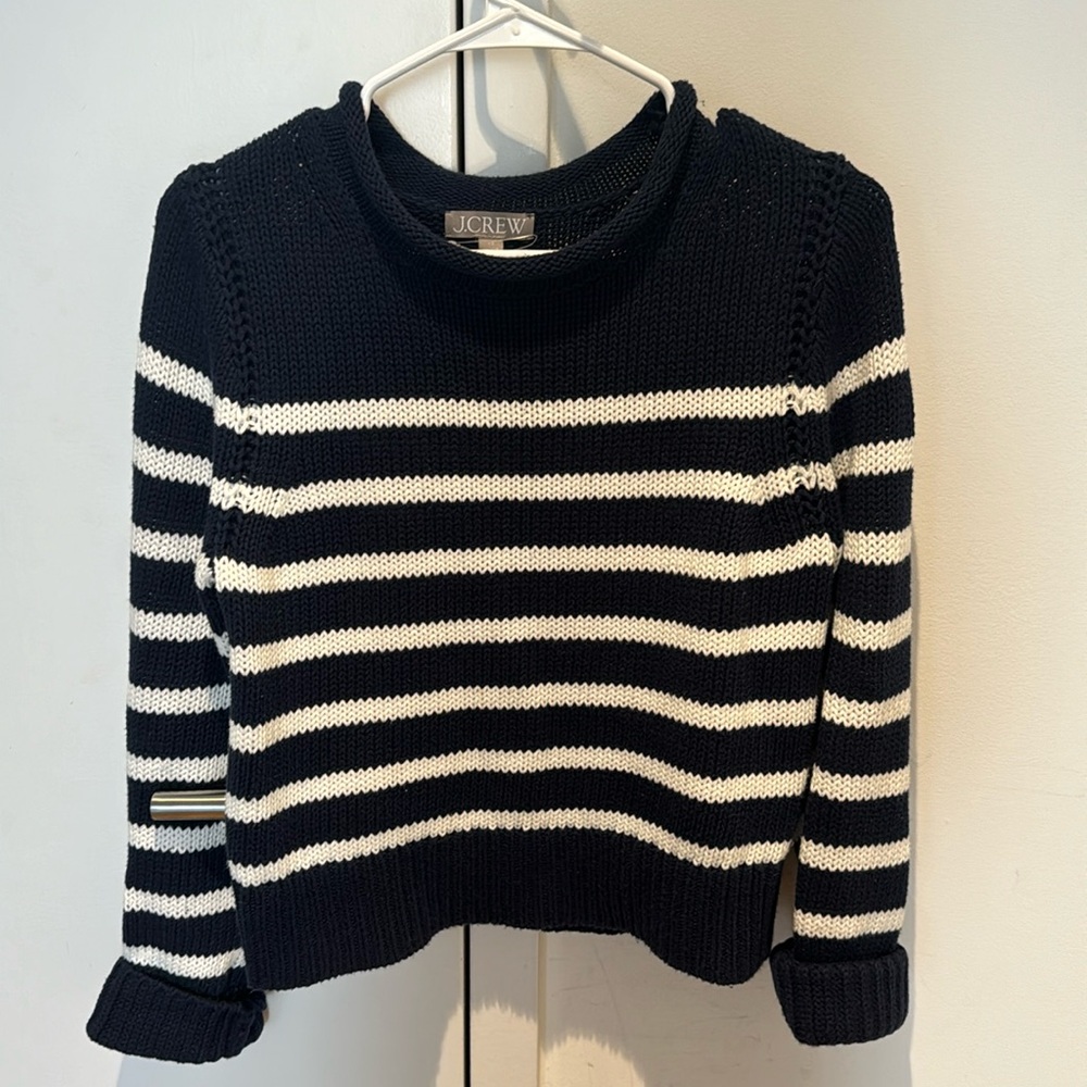 J Crew Heritage Cotton Rollneck Sweater New XS